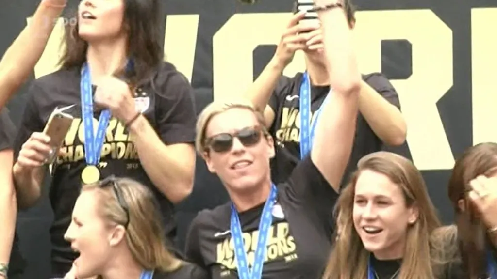 Fanoušci přivítali v LA vítězné americké fotbalistky