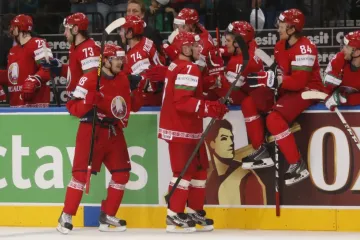 Radost běloruských hokejistů