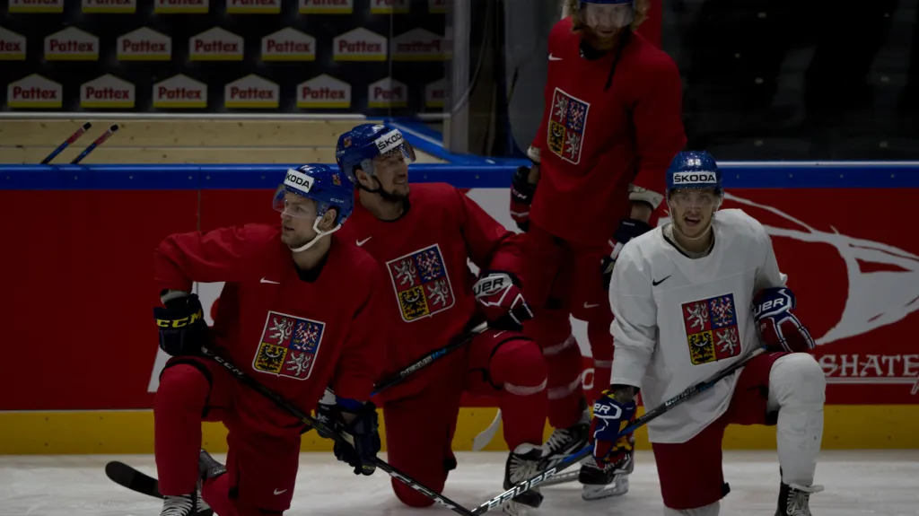 Vladimír Sobotka, Jan Kovář, Jakub Voráček a David Pastrňák