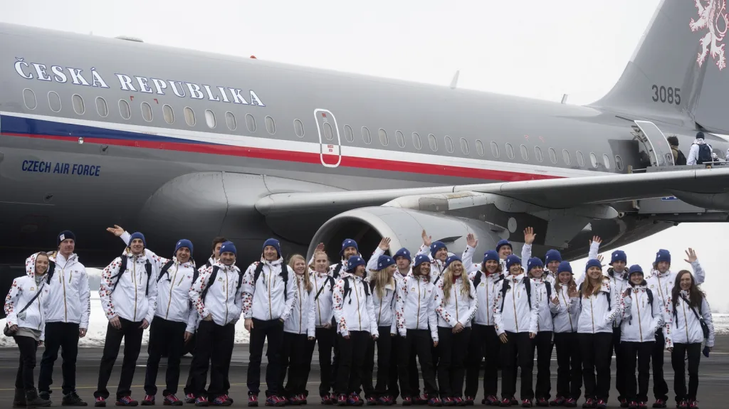 Čeští sportovci před odletem do Soči