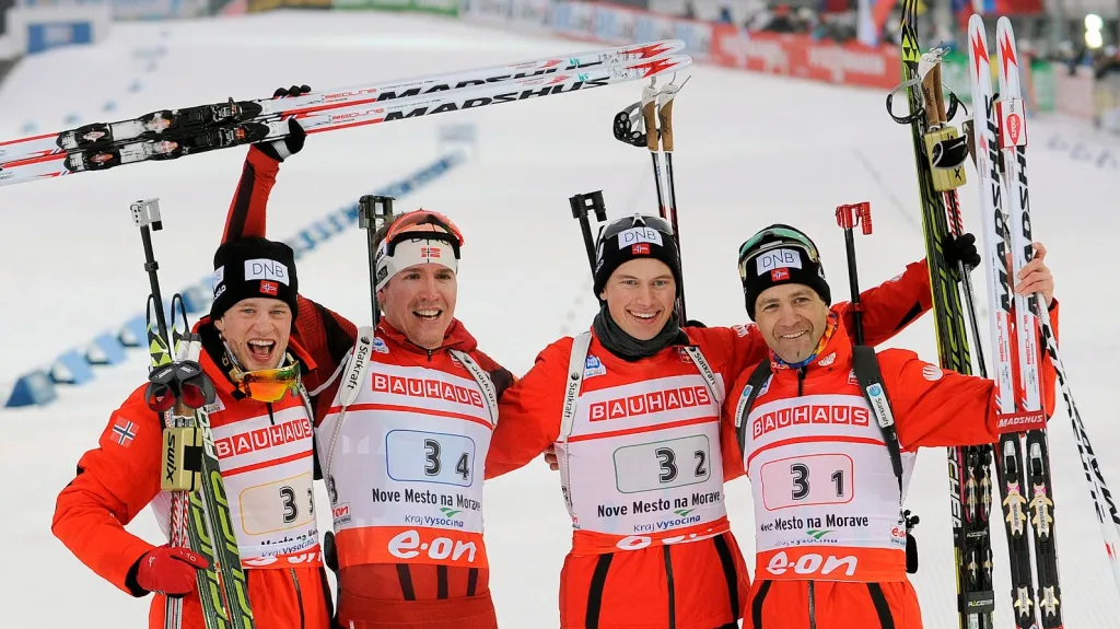 Vítězná norská štafeta