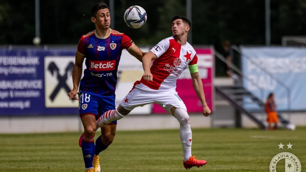 Srdjan Plavšič v dresu Slavie