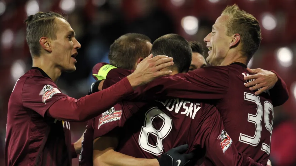 Radost hráčů Sparty