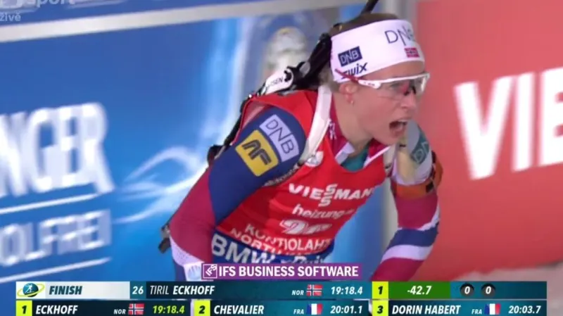 Sestřih: Eckhoffová znovu po roce vyhrála sprint, Koukalová skončila třináctá