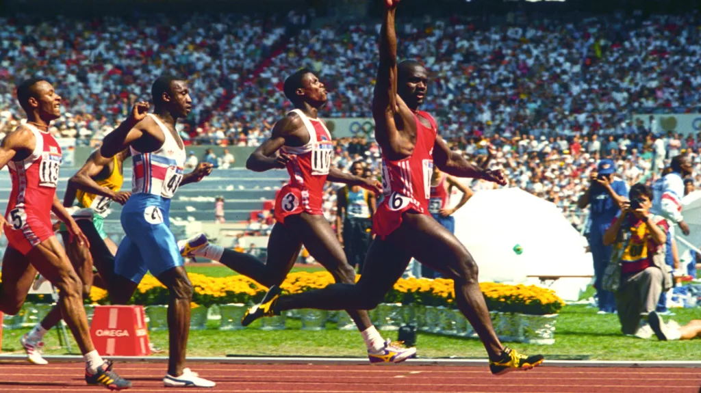 Ben Johnson ve finále stovky na olympiádě v Soulu