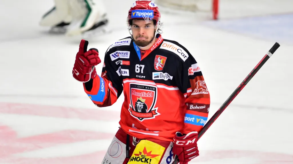 Hradecký forvard Kelly Klíma