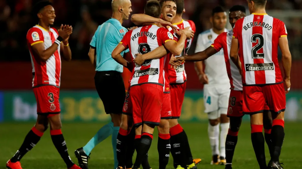 Radost fotbalistů Girony