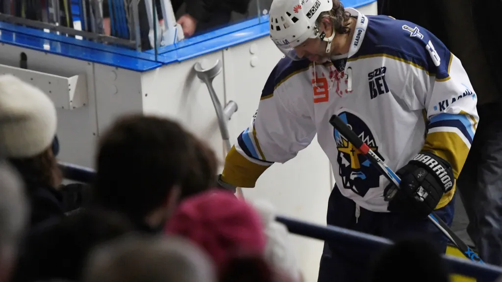 Zraněný Jaromír Jágr