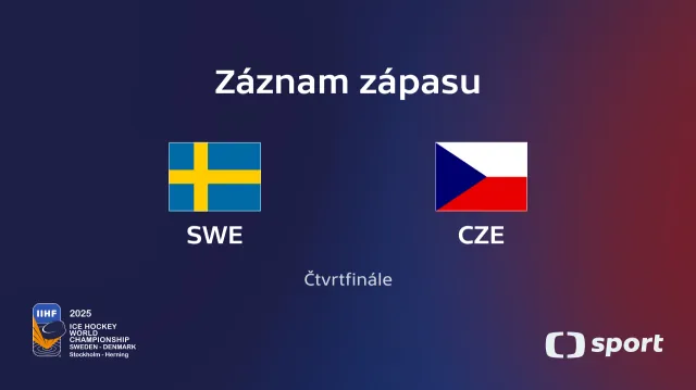 Záznam utkání Švédsko – Česko