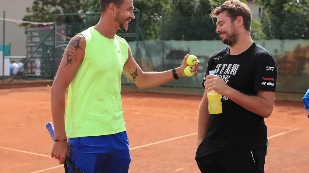 Lukáš Rosol a Stan Wawrinka