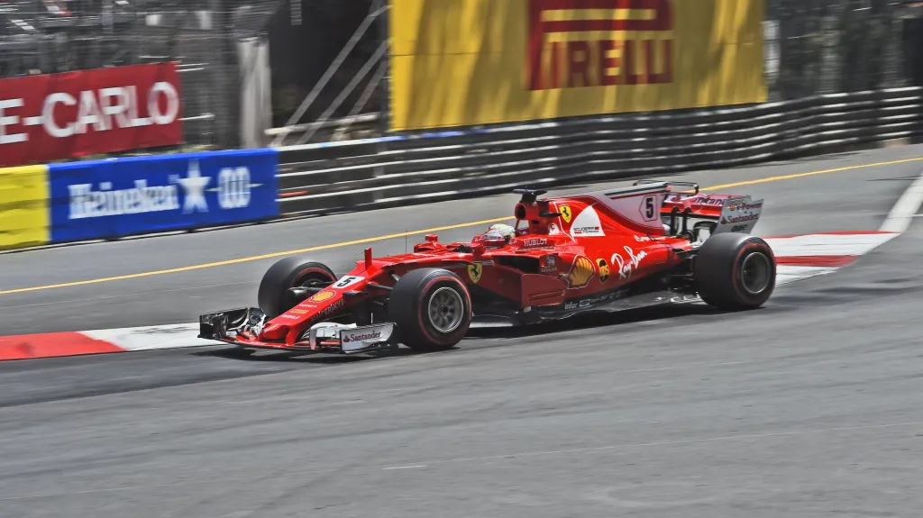 Sebastian Vettel v Monte Carlu