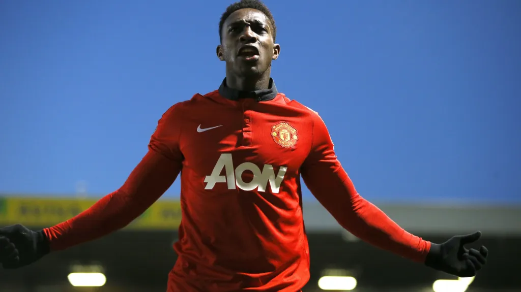 Danny Welbeck v dresu Manchesteru United