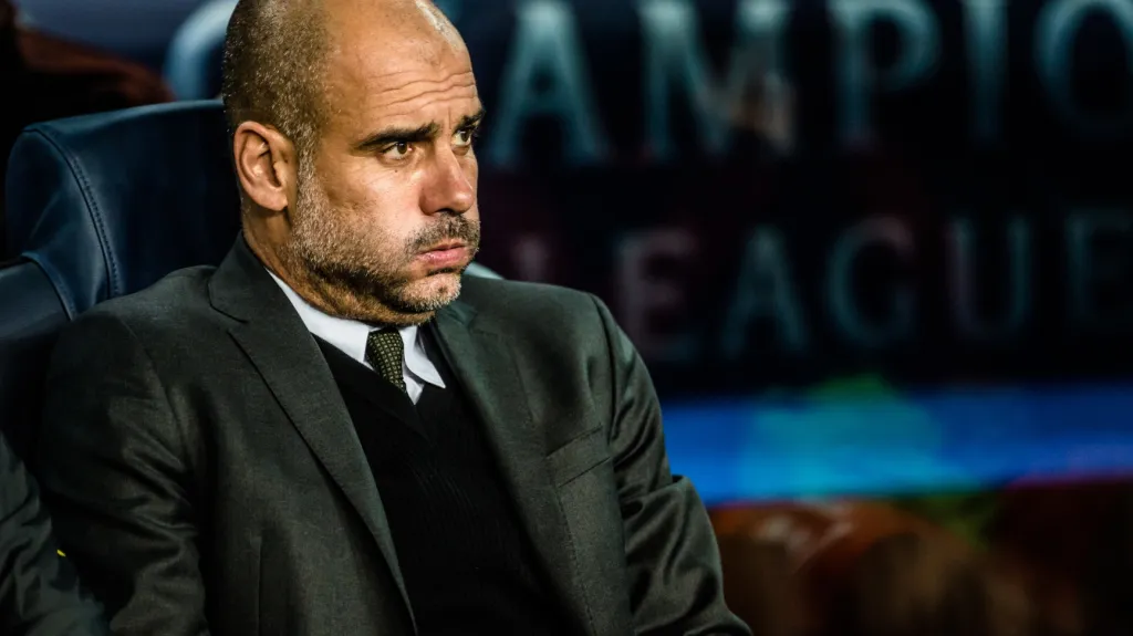 Manažer Manchesteru City Pep Guardiola 