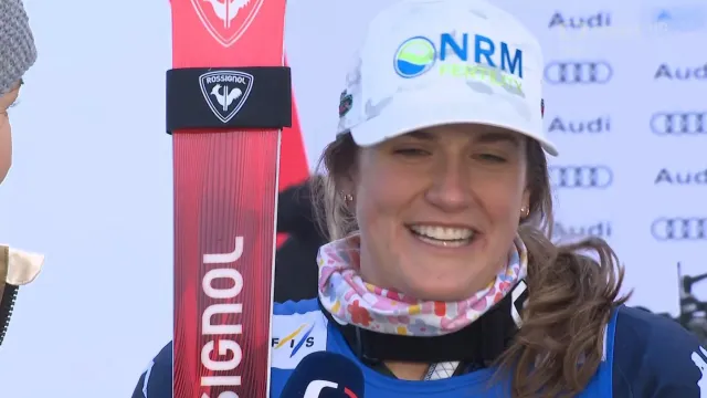 Ohlasy medailistek obřího slalomu ve Špindlerově Mlýně