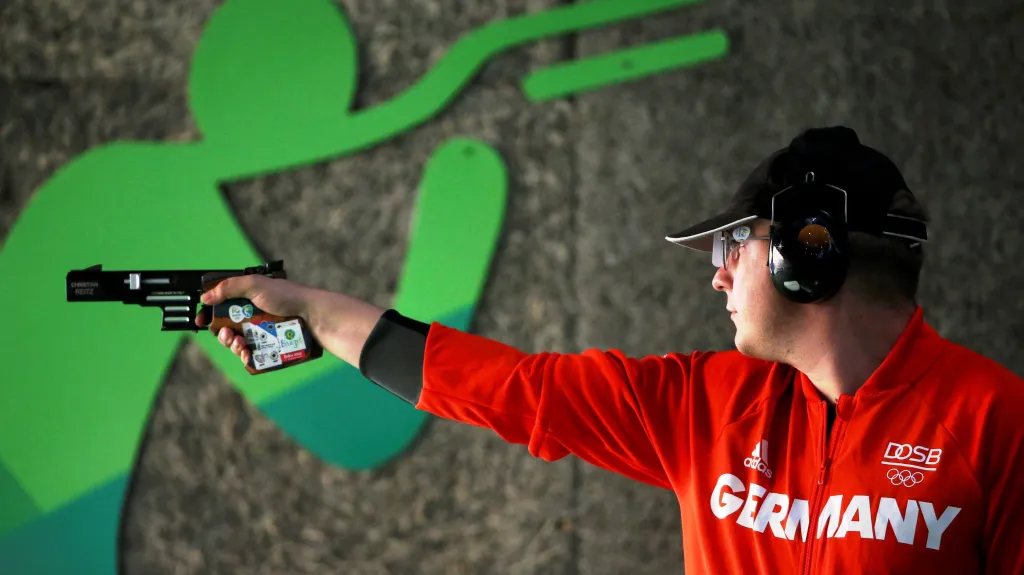 Šampion ve střelbě Christian Reitz