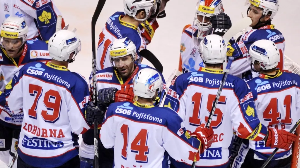 Radost hokejistů Pardubic