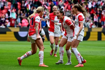 Radost fotbalistek Slavie