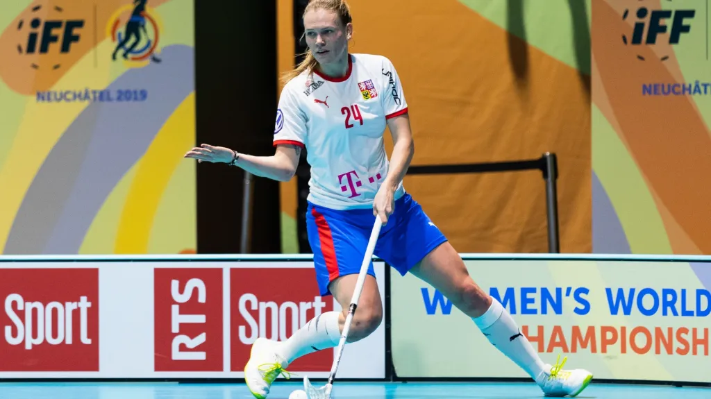 Denisa Ratajová v dresu české reprezentace na mistrovství světa
