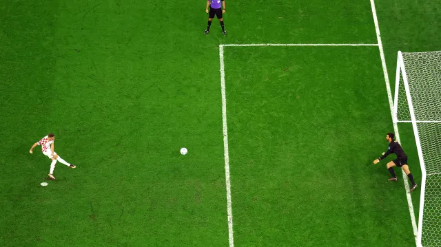 Penaltový rozstřel v utkání Chorvatsko – Brazílie