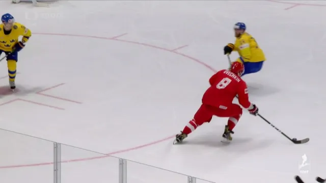 Gól v utkání Švédsko - Rusko: Ovečkin - 1:3 (29. min.)