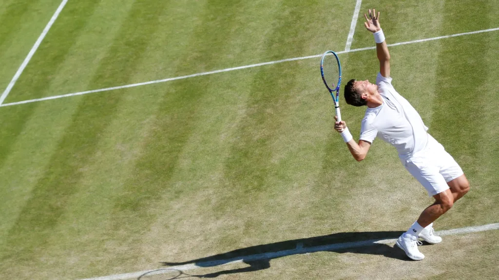 Tomáš Berdych na wimbledonské trávě