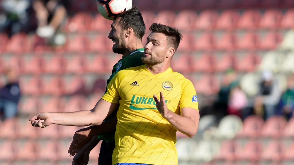 Zlínský útočník Tomáš Wágner proti Příbrami