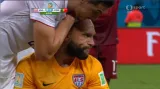 Šance v utkání USA - Portugalsko: Nani z dálky překvapil Howarda (45. min.)