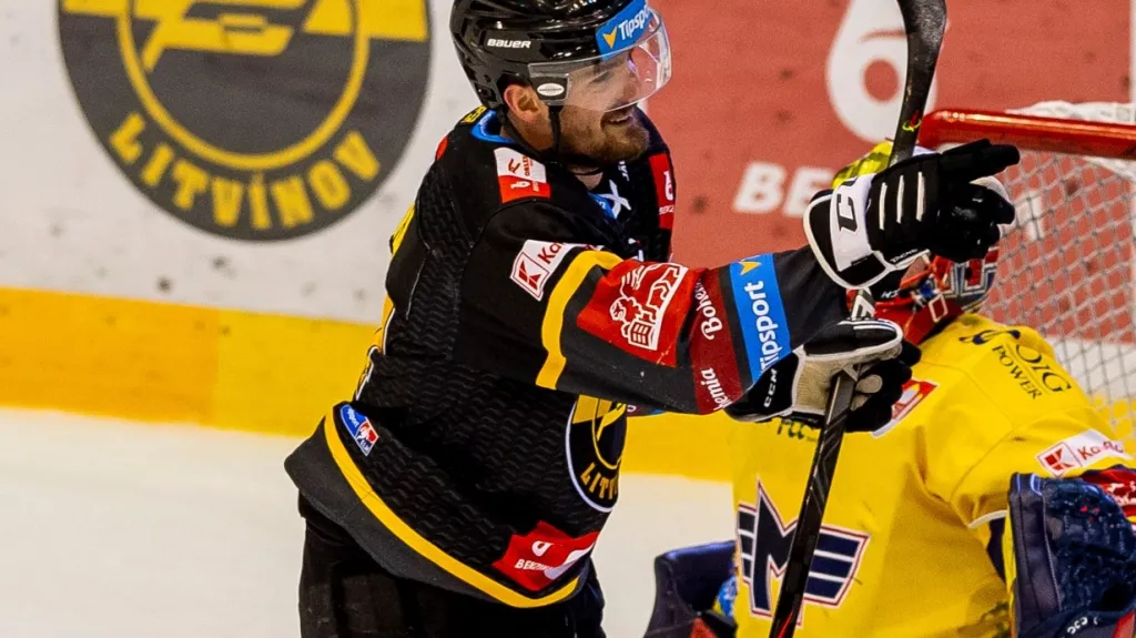 Litvínovský obránce Jan Ščotka