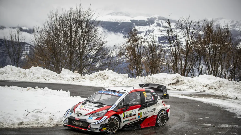Sebastian Ogier na trati v Monze