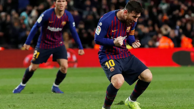 Radost Lionela Messiho z Barcelony