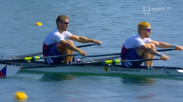 Finále dvojskifu lehkých vah s Vraštilem a Šimánkem