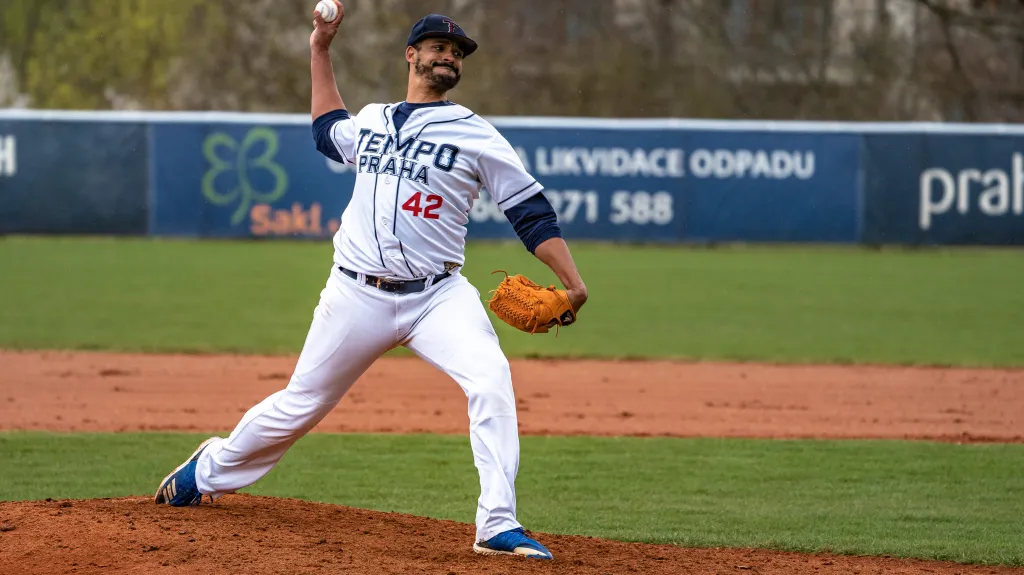 Basebalista Jake Rabinowitz z Tempo Praha