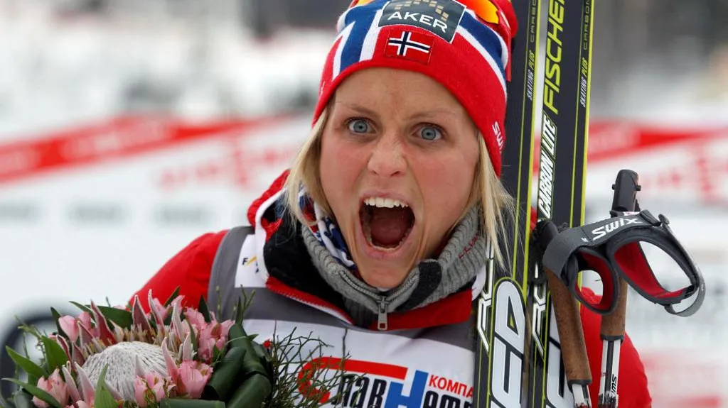 Norská vítězka závodu Therese Johaugová