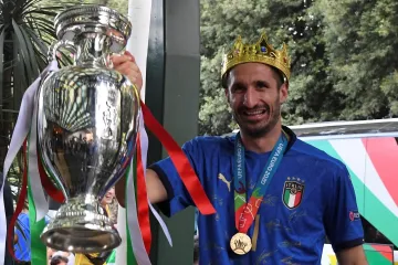 Kapitán italských mistrů Evropy Giorgio Chiellini
