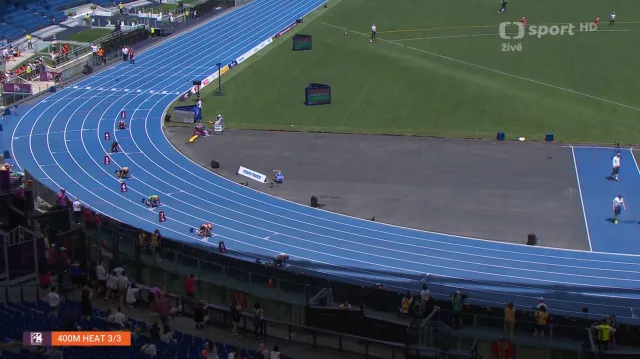Rozběh na 400m s ohlasem Pavla Masláka