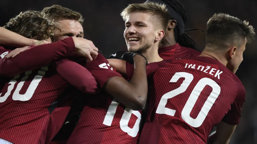 Radost fotbalistů Sparty