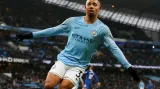 Gabriel Jesus z Manchesteru City se raduje z gólu
