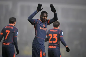 Radost fotbalistů Interu Milán