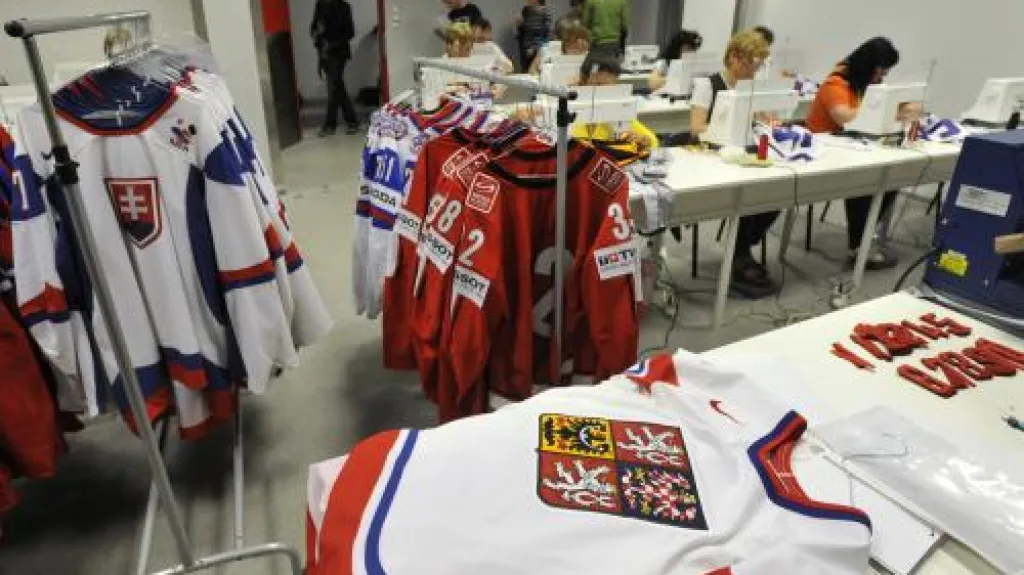 Přípravna dresů pro MS