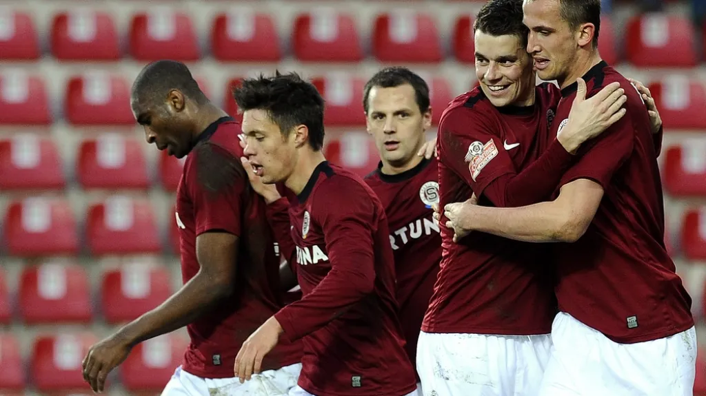 Radost fotbalistů Sparty