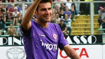 Hvězda Fiorentiny Adrian Mutu