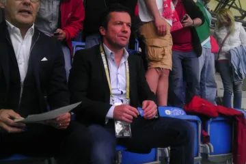 Lothar Matthäus na utkání Chorvatsko - Itálie
