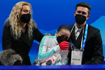 Eteri Tutberidzeová a Daniil Gleikhengauz s Kamilou Valijevovou