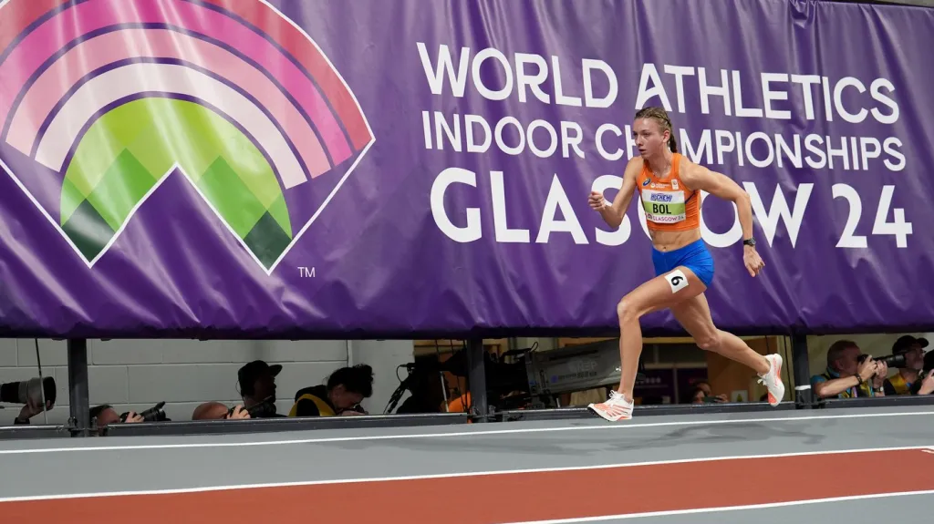 Femke Bolová na halovém MS v atletice v Glasgow