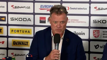 Tisková konference české reprezentace před Švýcarskými hrami