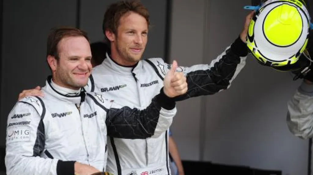 Rubens Barrichello a Jenson Button