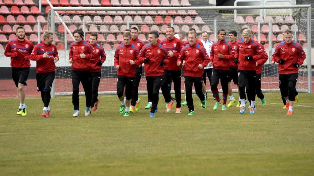 Trénink fotbalové reprezentace