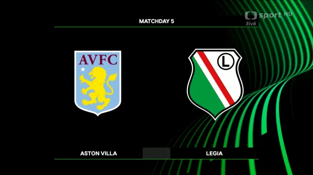 Sestřih utkání Aston Villa – Legia Varšava