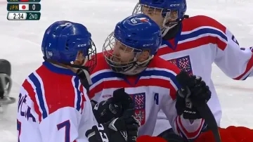 Gól v utkání Česko - Japonsko: Kubeš - 1:0 (28. min.)