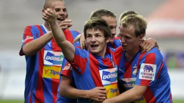 Radost hráčů Plzně